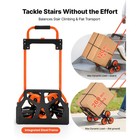 Uimoso Folding Stair Climbing Cart With 6 Wheels  120 Lbs Capacity   2 Ropes