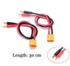 Rc Xt90 Male To 4mm Banana Connector Plug Charger Lead Cable 12awg Wire