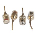 4pcs 4mm Hifi Cable Banana Adapter Plug Pin Interface 2mm  Connector Replacement