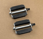 Chrome black Vintage Bicycle Block Pedals Schwinn Stingray Cruiser Lowrider Bike