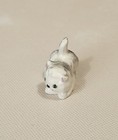 Hr Hagen Renaker Miniature Monrovia White gray Playful Persian Kitten Figurine