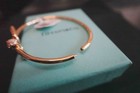 New tlffany co knot Bangle 18krose Gold Diamond