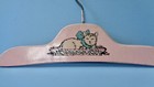 Child s Vintage Kitty Cat In Basket Pink Wooden Hanger Clothing Display Tool