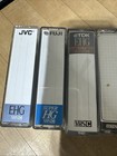 Lot Of 9 Vhs-c Camcorder Tapes Cassette Unknown Content Jvc Fuji Maxell Tdk