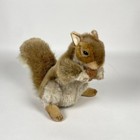 2004 Hansa Brown Squirrel With Nut Plush Stuffed Animal Fluffy Tail Realistic