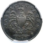 1787 R 4-b R-5 Pcgs Xf 45 Massachusetts Half Cent Colonial Copper Coin
