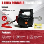 Comdazy 1000lb Battery-powered Winch With 40ft Synthetic Rope