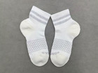 3 Pairs Bombas Women s Honeycomb Quarter Socks Size Small White