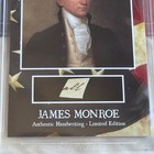 James Monroe Beckett Encapsulated Handwriting From Autograph Letter Signed