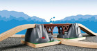 World Collapsing Bridge For Wooden Train Set - 3-piece Accessory - Fsc-certified