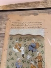 Framed Antique Persian Illuminated Manuscript -islamic turkish mughal india