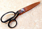 Sword   Shield Adjustable Tension Scissors Pinking Shears Solingen Germany Vg