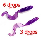 New 1 Oz  Neon Purple Liquid Color Dye Fishing Soft Plastic Bait Plastisol Bass