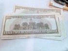 Lot Of Ten 1990 s Destressed  Fake Movie Prop Novelty Money  100 Bill Pen Test