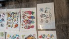 Vtg Lot Of 16 90s Tattoo Flash Prints Traditional  California Mixed Artist 