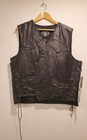 Iron Maiden Eddie Hand Painted Genuine Buffalo Leather Vest Custom Xxl Vintage 