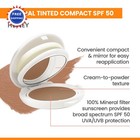 Av Ne High Protection Honey Tinted Compact Spf 50  Sunscreen 0 35 Oz Broad Blue