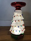 Christmas Tree Bath   Body Works Water Globe Candle Pedestal Iridescent 11 25   