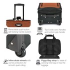 Amsterdam Softside Rolling Luggage 2pc Set Burgundy     21    29  Expandable Bags