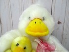 Vintage Dan Dee Plush Easter Duck With Chick Silky Soft 14in Collectors Choice