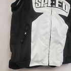 Speed   Strength Insurgent Leather Motorcycle Vest White black Men s Large Lrg L