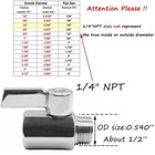 Mini Ball Valve Stainless Steel 316  1 4  Npt Male X Npt Female Mini Ball Shu   