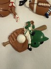 Vintage Sports Wall Decor 1991 Burwood Football Baseball Basketball Nursery 90s