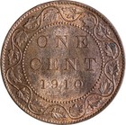 1910 Canadian Large Cent - Choice Bu Rb Condition
