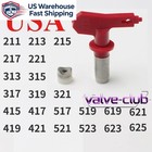 Red Airless Spray Gun Tips Nozzle Fits Titan Wagner Paint Sprayer Tool 211-629
