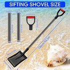 Sifting Shovel  Heavy Duty Metal Sand Sifter  53 5  Long Sand Sifter Shovel