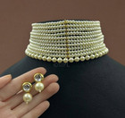 Indian Bollywood  Beautiful Choker Bridal Necklace Earrings Jewelry Set
