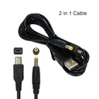 2-in-1 Usb Data Charger Cable Charging Cord For Sony Psp 1000 2000 3000slim Lite