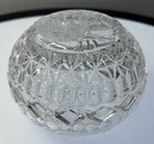 Vintage Germany Lead Crystal Hofbauer Byrdes Interlocking 4    Bowls   Candy Dish