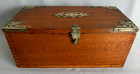 Antique 19th Century P  Lorillard Co   Cognac Cocktails Wooden Cigar Box