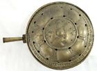 Early Antique Engraved And Reticulated Brass Bed Warmer