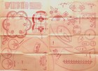 1940s Workbasket 2-930 Embroidery Transfer Love In A Mist Quilt Pattern  Uncut