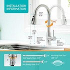 Brushed Nickel Kitchen Faucet Sink Mixer Faucet Pull Down Sprayer Single Handle