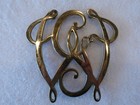 Vintage Brass George Washington Cypher Trivet Bicentennial 250 Virginia Metal