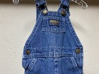 Vintage Oshkosh Bgosh Vestbak Denim Baby Overalls Made Usa 18 Months