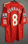 Men Fc Liverpool 2010 2011 Steven Gerrard 8 Soccer Football Shirt Jersey Size Xl