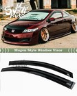 Fits 2012-15 Honda Civic 2dr Coupe Mugen Style Window Visor Rain Guard Deflector