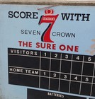 Seagrams Baseball Scoreboard Sign  Hard To Find  Last One 