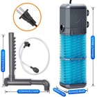 4-in-1 Internal Aquarium Fish Tank Filter Submersible Water Pump 800l h Oxygen