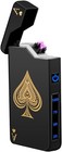 Electric Lighter Rechargeable Usb  Dual Arc Plasma Lighter  Windproof Flamele   