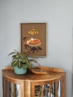 Vintage 1978 Sunset Designs Tea And Tiffany Crewel Embroidery Framed No 2695