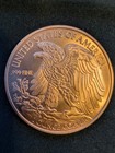 1 Oz  Walking Liberty  999 Fine Copper Round