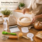 Sourdough Starter Kit 9-piece Bread Baking Kit Banneton Proofing Basket Tools