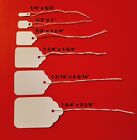 100 Pcs White Paper Price Tags  Jewelry Price Tags With String Attached 