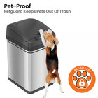 8 Gal    30 Liter Stainless Steel Household Metal Trash Can With Sensor Lid And