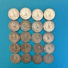Lot Of 20 Silver Washington Quarters 1964